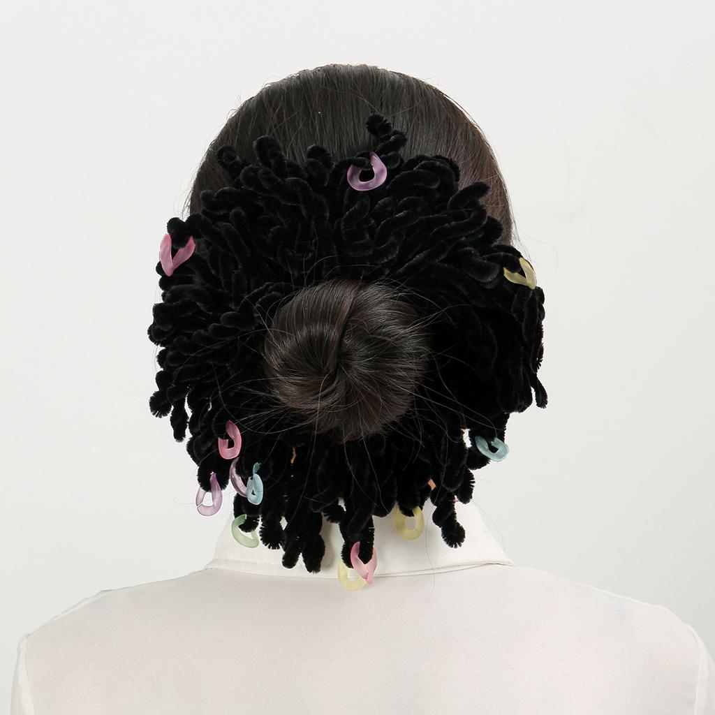 Samt Scrunchie Volumengebender Flor Hijab Haarkranz Krawatte Muslimische Frauen Duttklemme Schlicht Großes Hijab Volumengeber Muslimisches Tuch Kopfbedeckung