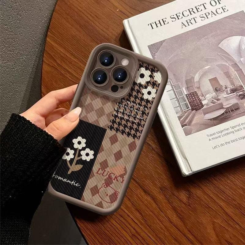 iPhone 12-17 Pro Max Plaid Phone Case for Foreign Trade