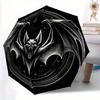 1pc Bat Mystic Automatic Open/close, Heavy-Duty Iron Frame & 8-Rib Structure, Compact Folding Umbrella for Women/Men, All-Season Travel, Halloween and
