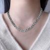 2Pcs/Set Women Jewelry Set Leaves Shape Rhinestone Inlaid Adjustable Length Necklace Bracelet Set Party Wedding Decor