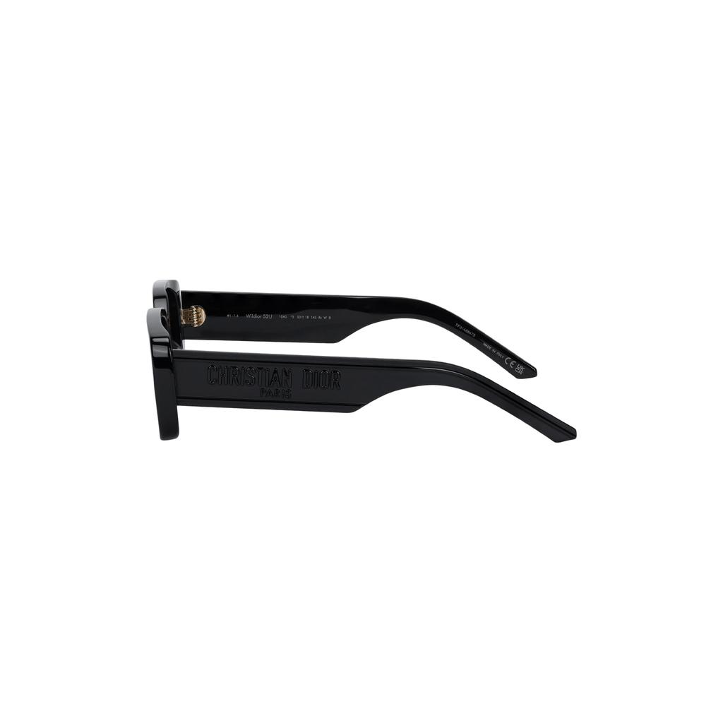 Dior Rechteckige Sonnenbrille mit Logo-Dekor Unisex-Sonnenbrille Schwarz WLDRS2UR_10A0