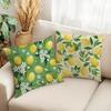 Erfrischende Zitrone - Florale Freude KissenbezügeWohnzimmer Sofakissenbezug, Weich und Bequem, Schlafzimmer Raumdekoration
