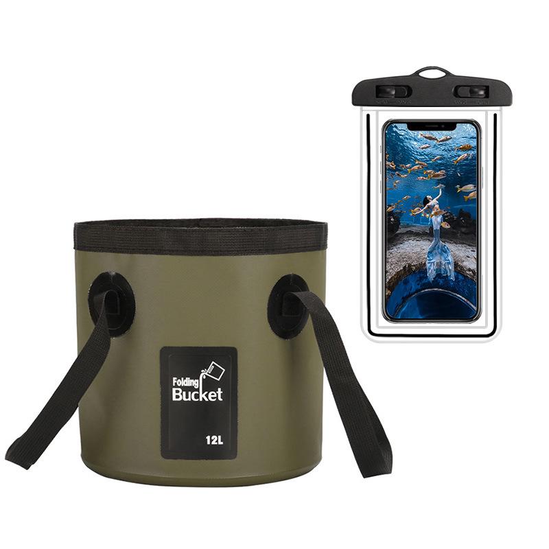 Portable Folding Waterproof Travel Fishing Bucket Bag