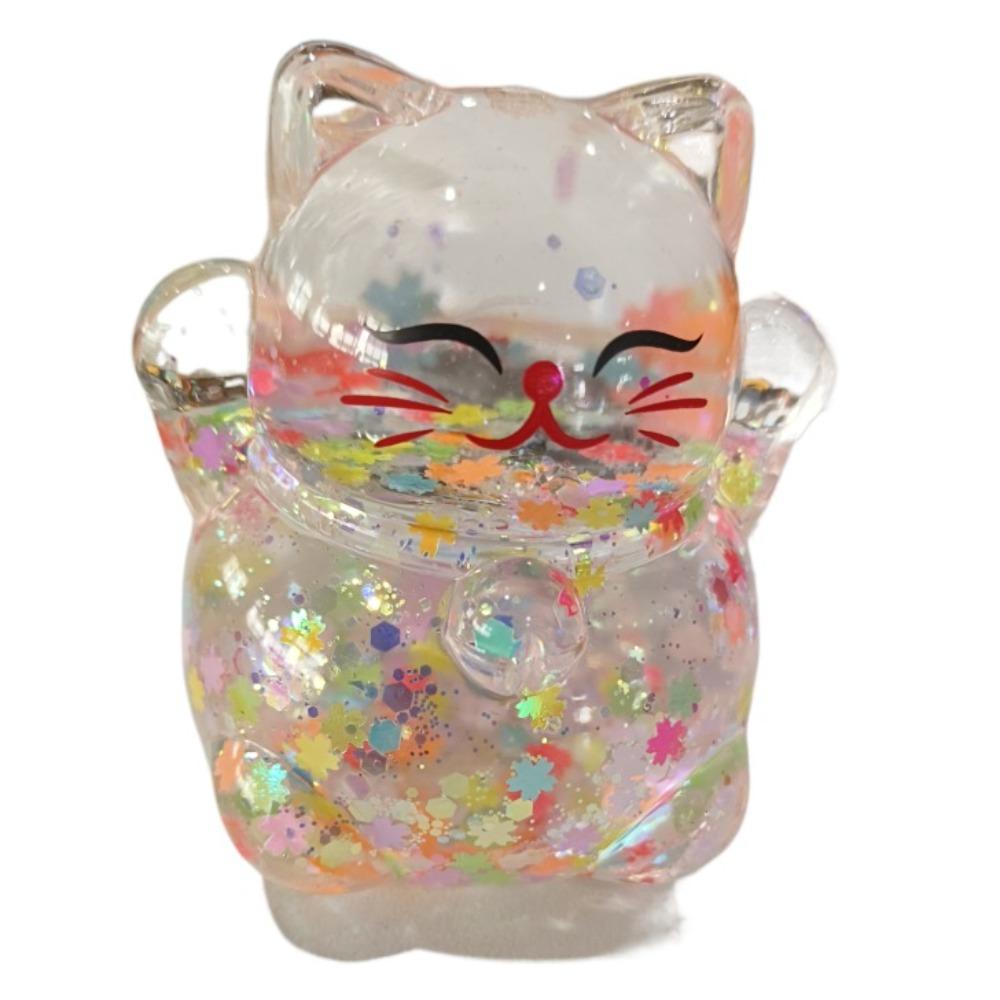 

Нагоя Кот Удачи Ювелирная Кукла Настольные Украшения Блестящая Мультяшная Модель Кота Игрушка Смола Аксессуары