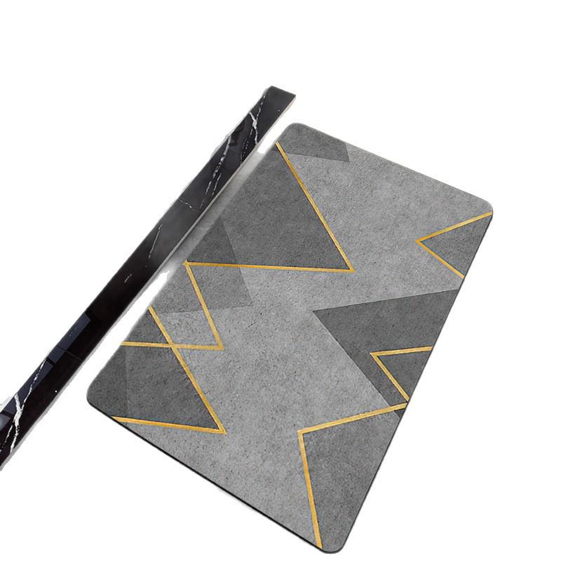 Diatomaceous Earth Bathroom Floor Mat - Light Luxury, Dirt-Resistant, Easy Clean, Wear-Resistant