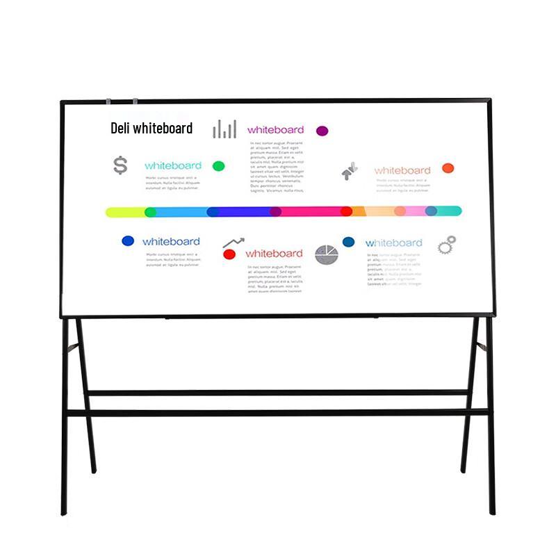 Deli 33359 Double-Sided Mobile Magnetic Whiteboard