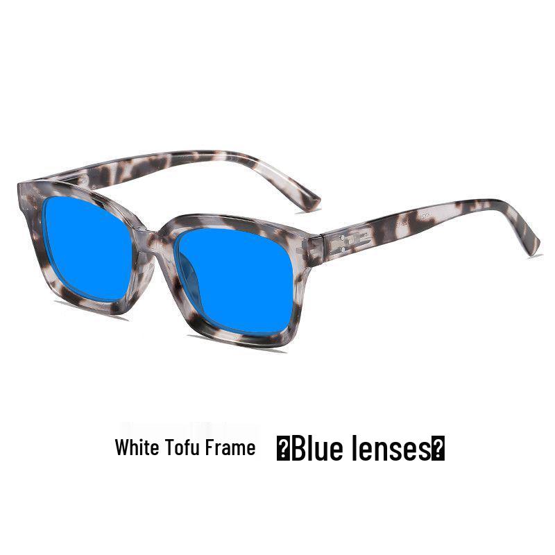 Unisex Large Frame Night Vision Anti-Blue Light Glasses with Spring Hinges