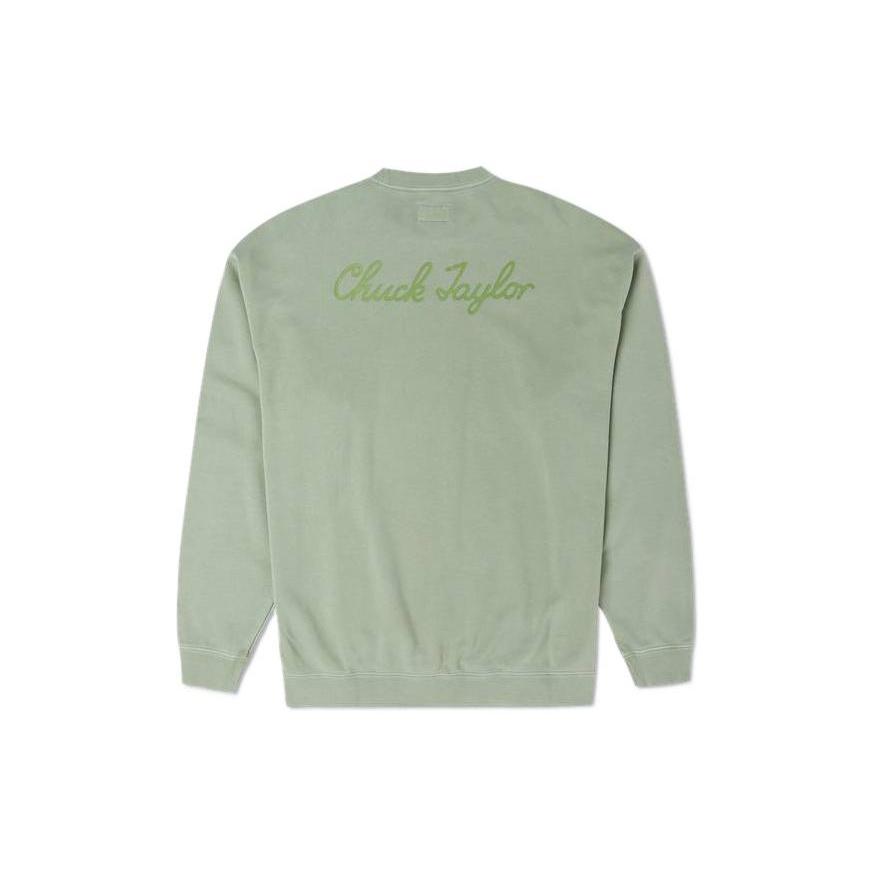 Converse Sneakers Patch Loose Fit Sweatshirt Asia Sizing 'Summit Sage' Men's 10024866-A02