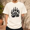 2026 New Pure Cotton Tshirt With Beast Claw Scratch Print Crew Neck Short Sleeve Casual Top