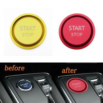 1pc for Peugeot 308 408 508L 2008 3008 4008 5008 Car Engine Ignition Start Stop Push Button Decor Cover Car Interior Accessories