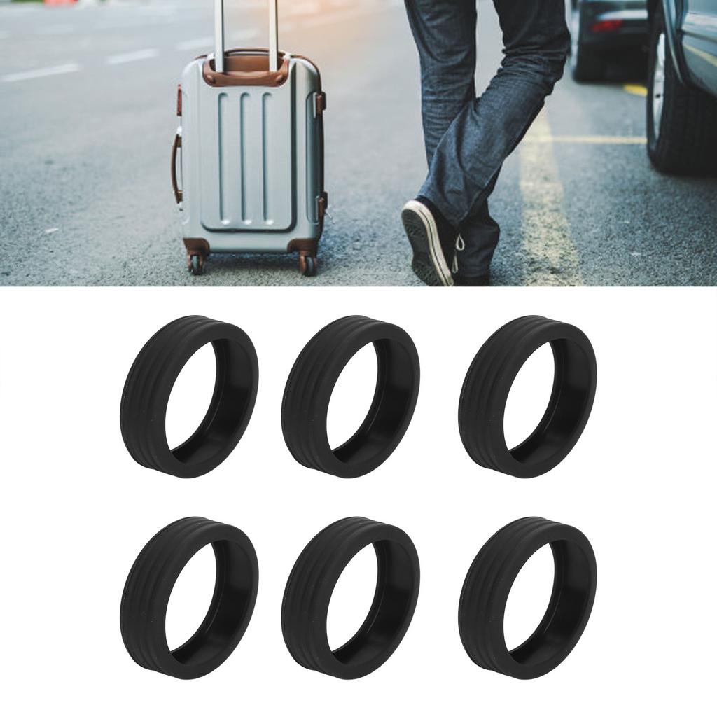 16pcs Luggage Wheel Cover Noise Reduction Vibration Damping Silicone Luggage Suitcase Castor Cover