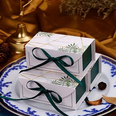 12pcs Elegant Gift Boxes with Ribbons - Perfect for Birthdays, Weddings, Christmas - Ideal for Chocolates, Cookies & Cake Decorations