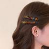 2Pcs New Y2K Wave Acetic Hairpins for Women Sweet Hair Decorate Side Hair Clips Barrettes Elegent Hair Accessories Daily Wear