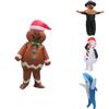 Aufblasbares Erwachsenenkostüm Weihnachtsmann Schneemann Lebkuchenmann für Cosplay- und Halloween-Partys
