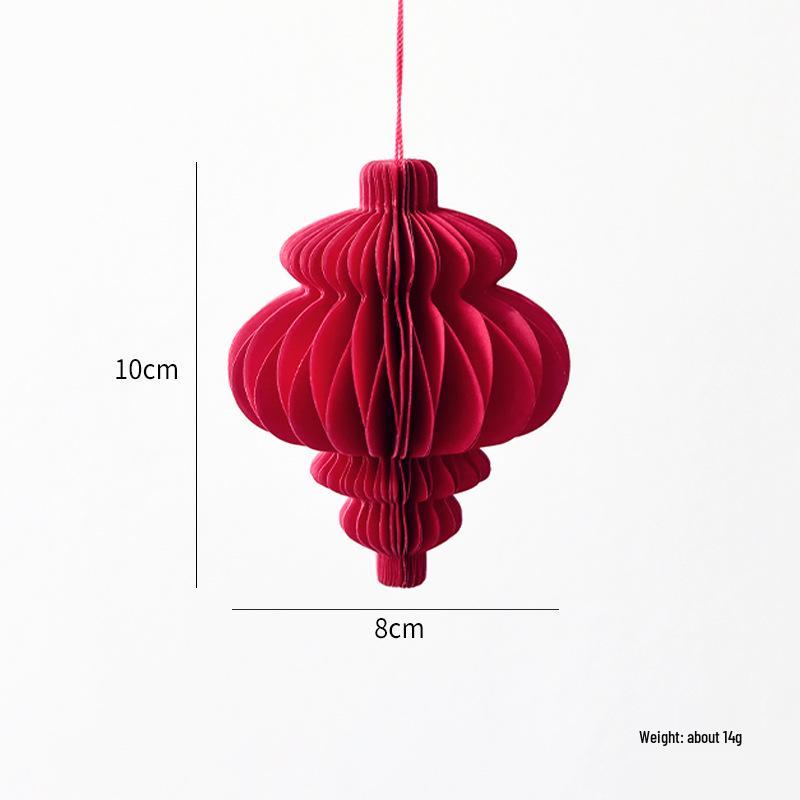 NUCHI Christmas Tree Ornaments: Origami Honeycomb Snowman Ball Pendants