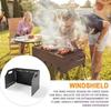 Compact Cookware Windshield Tri-fold Cooker Wind Protection Stove Wind Shield  Outdoor BBQ