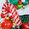 143pcs Red Green Merry Christmas Balloon Garland Arch Kit Christmas Balloon Crutch Natal Xmas Decor for Christmas New Year Party