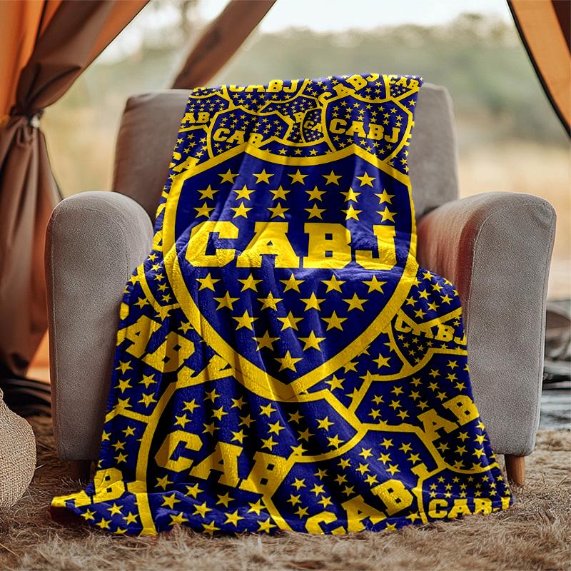 Cabj Flannel Blanket Soft Warm All-Season Throw, Design for Camping, Car Travel, Hiking Sofa, Bed, Office Perfect Gift for Parties