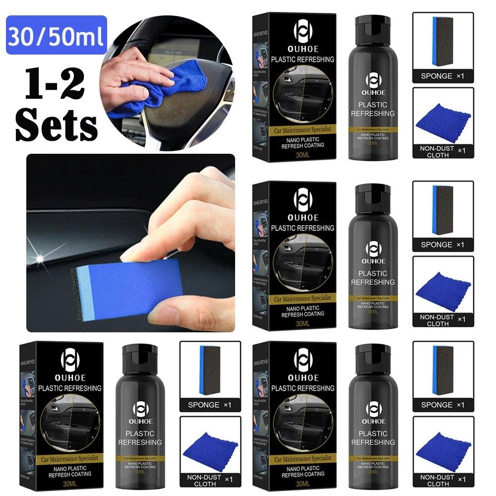 

30/50 мл специалист по обслуживанию автомобилей, нано-пластик, губка для обновления покрытия, средство для ремонта автомобиля, чистящее средство, реставратор полотенец