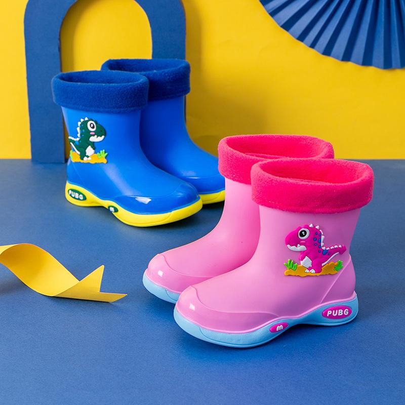 

Children s Rain Shoes Women s Fleece Warm Removable Water Shoes Non-slip Waterproof Rain Boots Young Children s Middle Children s Boys Boots size 30 [shoe length 20cm]