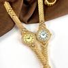 Light Luxury Medieval Full Diamond Women'S Watch Niche High-End Blue Fritillary Small Exquisite Gold Quartz Watch