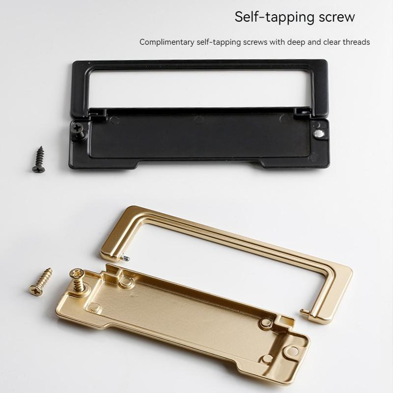 Simple Flat Concealed Buckle Drawer Cabinet Handle Invisible Gusset Furniture Hardware Aluminum Alloy Cabinets Closets Handle