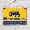 Vintage New Holland Traktor Metal Blikskilt Retro Gård Vægdekoration Shabby Chic Kunst Plakat Plakette Perfekt Gave til Hjemmet eller Kontoret