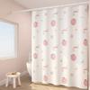 Shower Curtains 200cm Kawaii Fruit Cartoon Printed White Bathroom Curtain for Girl Waterproof with Hooks and Tieback Bath Decor