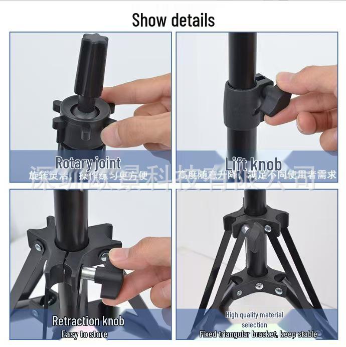 Adjustable Hairdressing Wig Stand Mannequin Tripod