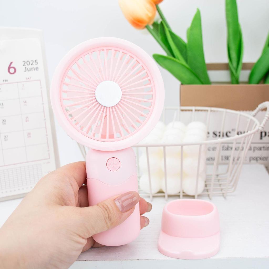 Kleine Biene Tragbarer Leiser Handventilator für Kinder und Studenten, Wiederaufladbarer und Niedlicher Tischventilator