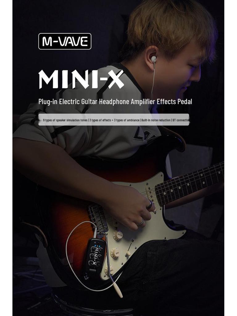 Guitar Effects Pedal: Headphone Amp, Reverb, Delay, Tremolo, Chorus, Phaser, Tone Simulation