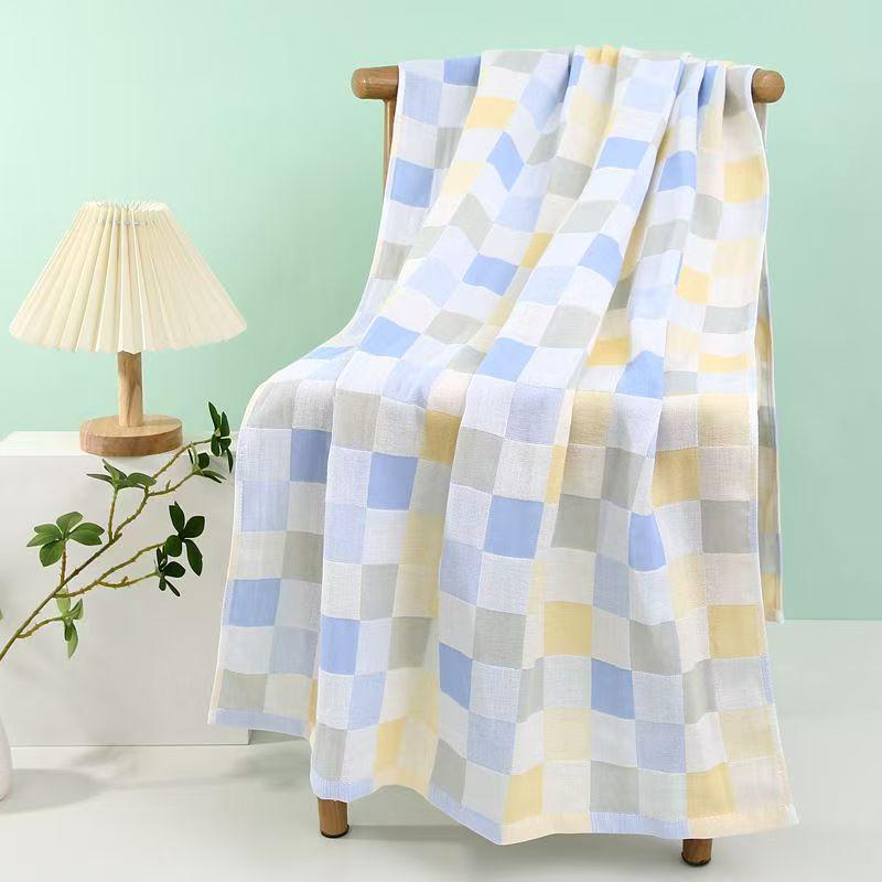 Large All-Cotton Double-Layer Gauze Bath Towel & Swaddling Blanket for Newborns - Absorbent & Breathable