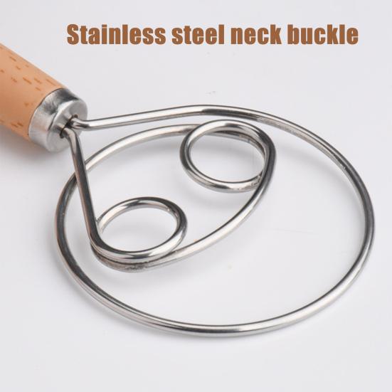 Mehlmischer Dänischer Teigschaber Edelstahl Brotmischer zum einfachen Mischen Pfannkuchen Keksteig Hackbraten Teig Werkzeug Küchenutensil