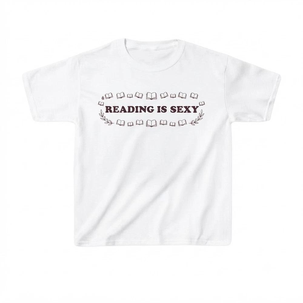 Reading Is Sexy Funny Book Lover White Tshirt 2XL