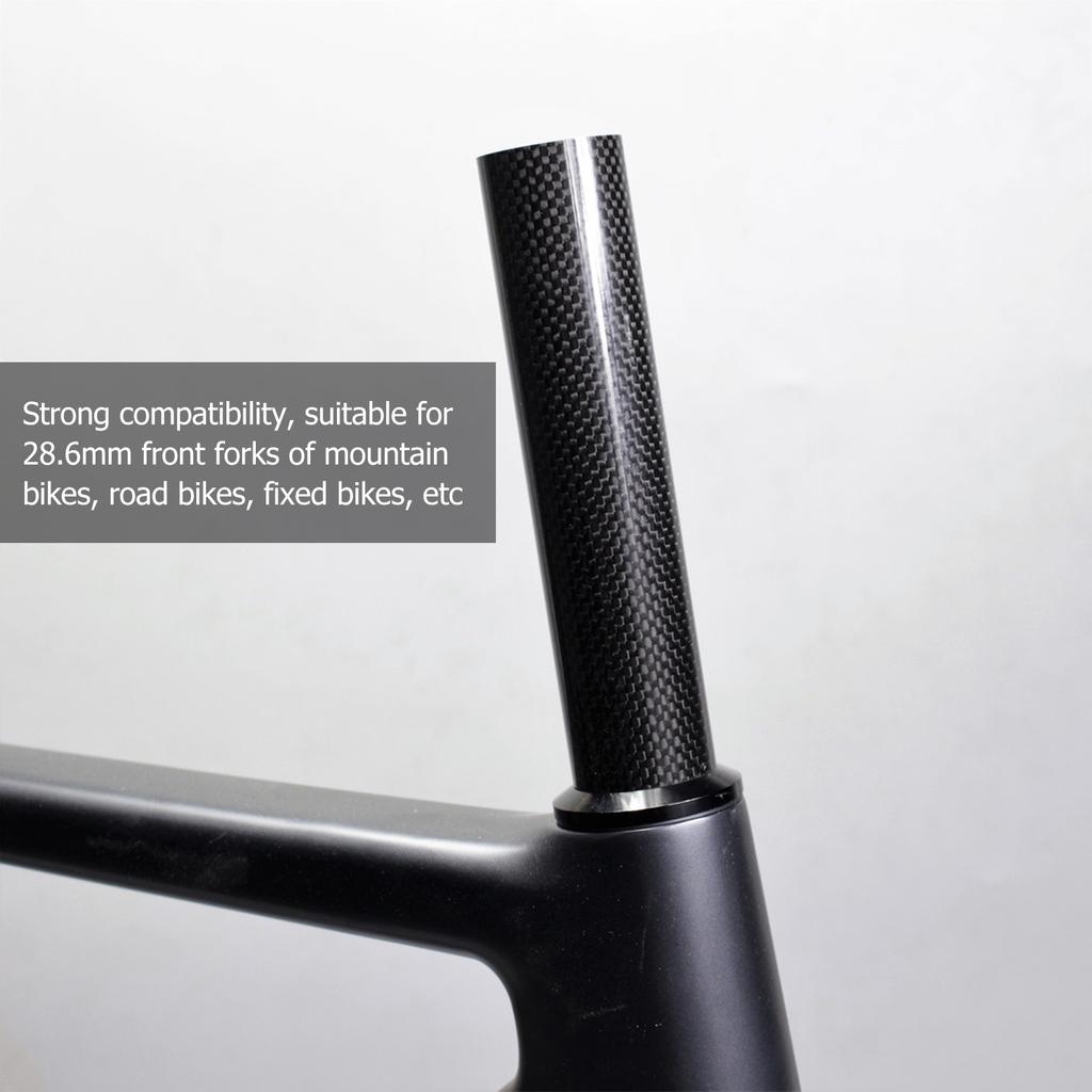 Απόστατης Ποδηλάτου 10cm 28.6mm 3K Ίνες Άνθρακα Ροδέλα Μπροστινής Πιρουνέτας Ποδηλάτου για Ορεινή Ποδηλασία