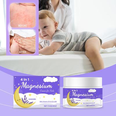 Krem Magnezowy 4 w 1, Balsam Magnezowy, Olejek Magnezowy Do Stóp, Balsam Magnezowy, Krem Magnezowy, Chlorek Magnezu do Stosowania Miejscowego 114g