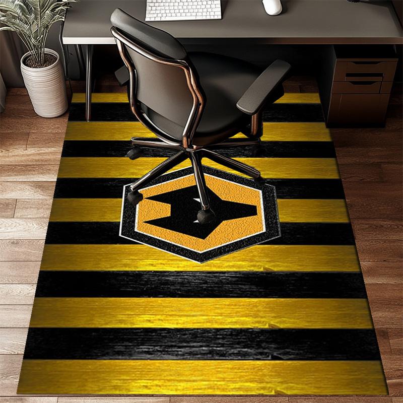 Powerful Symbol Design Printed Office Carpet Chair Cushion Entryway Rug, Rugs for Living Room, Bedroom Christmas gifts
