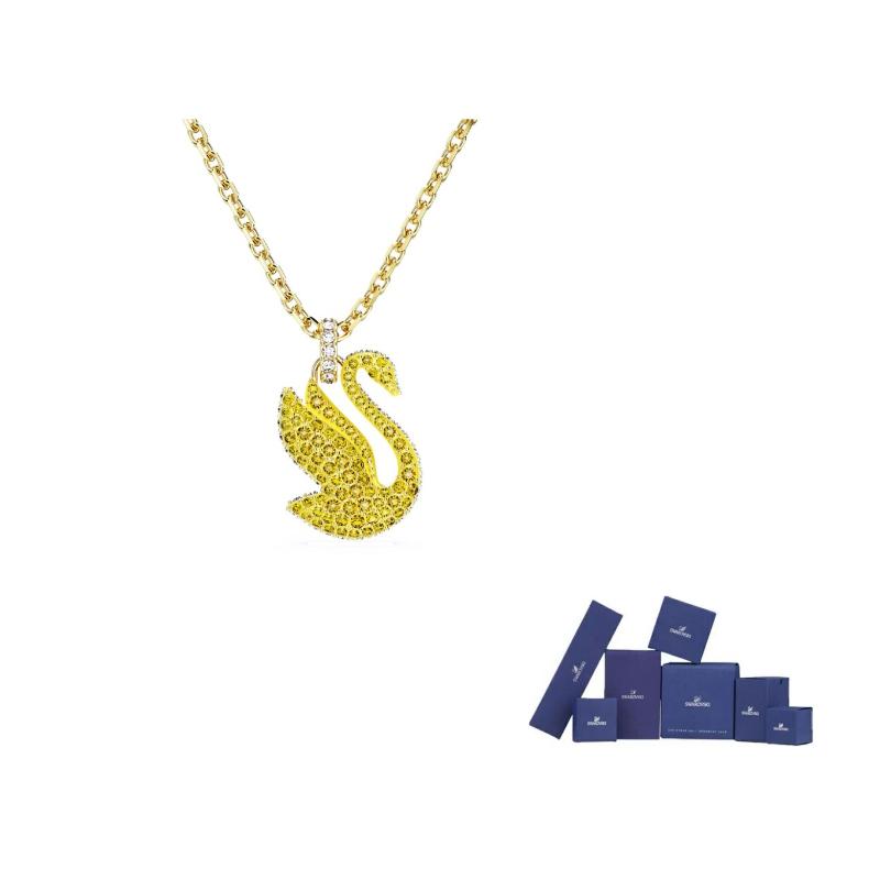 Swarovski Swan Faux Crystal Necklaces Womens F-Original brand box (color random)