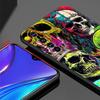 Skeleton Skull Case For Realme C67 C63 C55 C53 C35 C25 C21 GT 2 3 5 6 10 11 12 13 Pro Plus 5G Soft TPU Phone Cover Fundas Capas