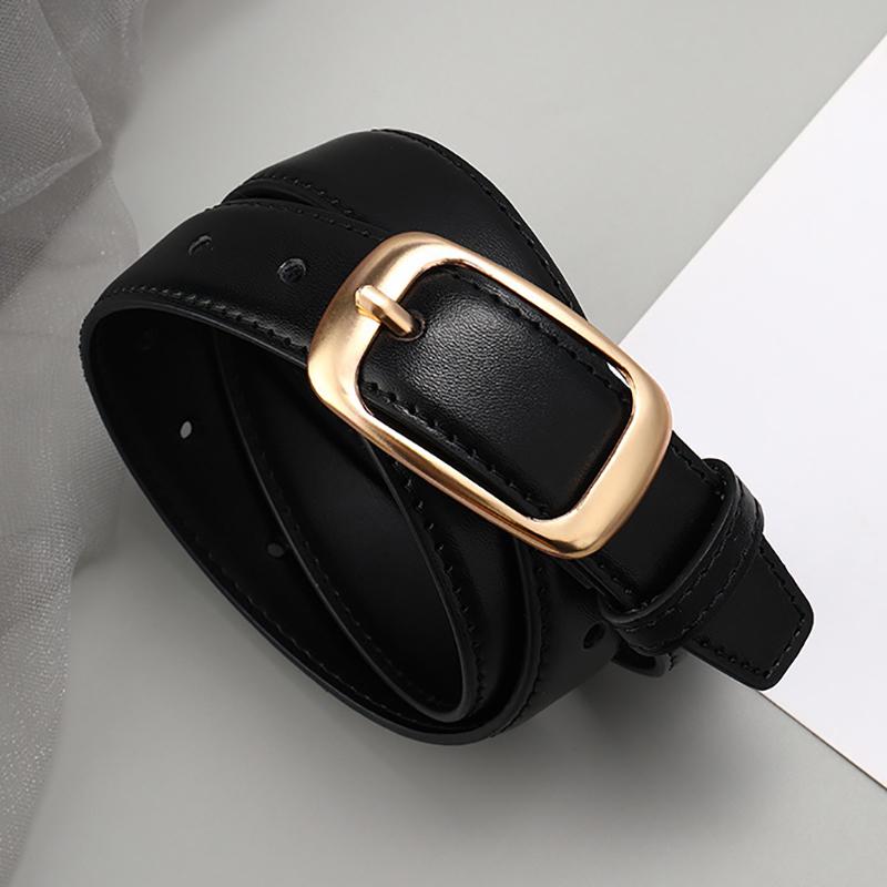 Korean Style Leather Belt Unisex Belt Simple Versatile Women Fashion Accessory