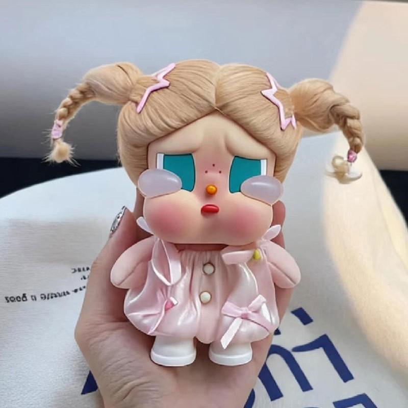 15cm BJD Doll Outfit Pink Vacation Dress Set With White Shoes 2 Hair Clips