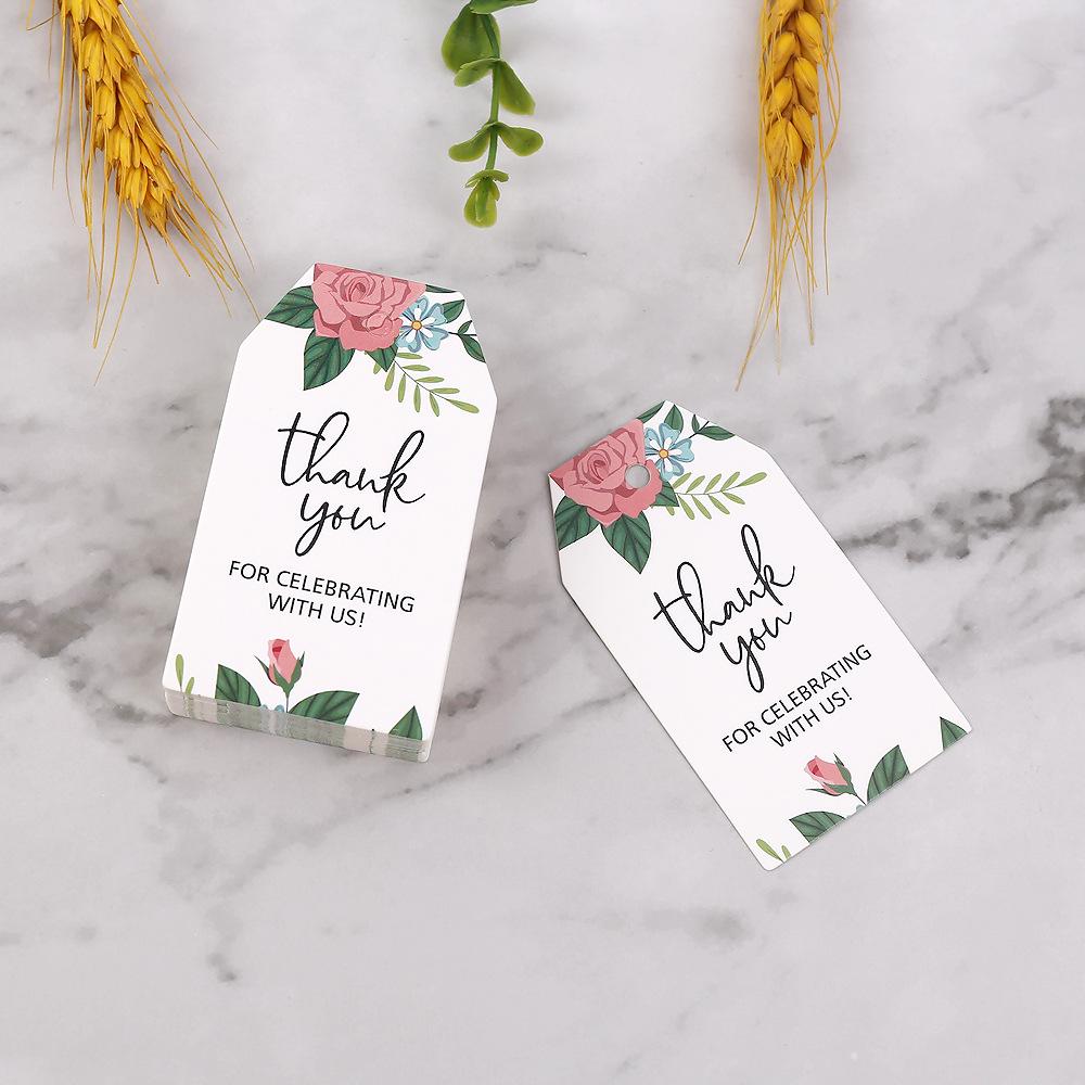 

Celebration Thank You Hang Tag - Party Gift Wrap Card