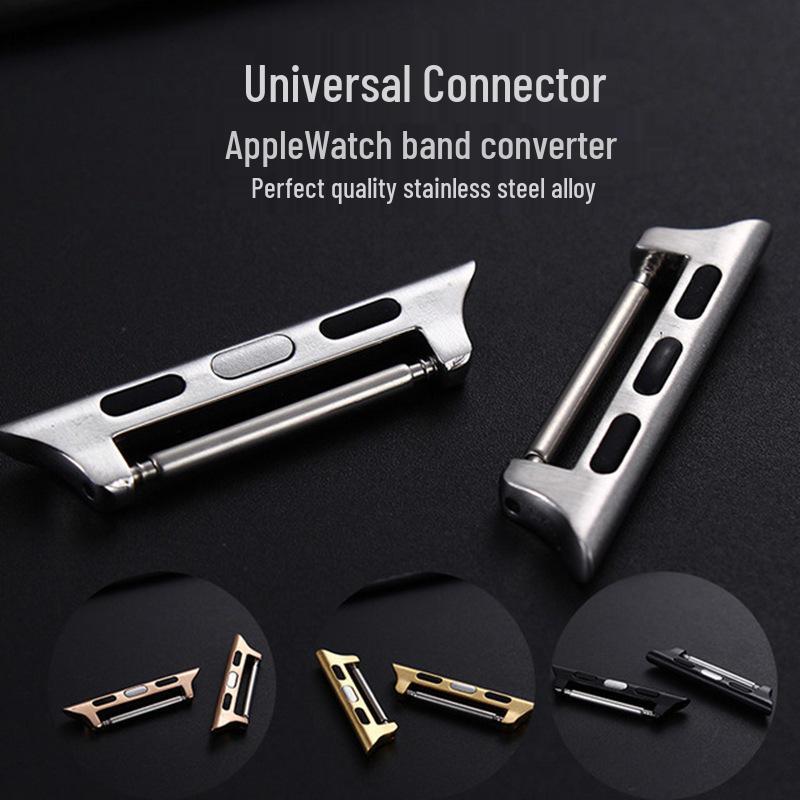 

Универсальный сырой коннектор для ремешка Apple Watch - Совместим с сериями 4-8 20mm Silver S10 for 38/40/41/42mm