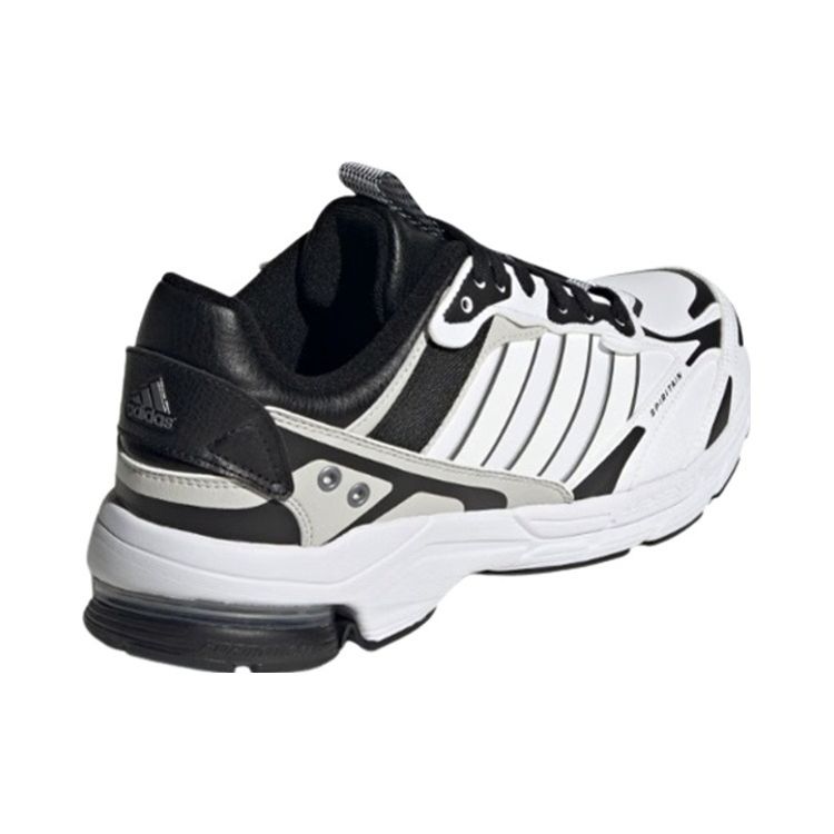 Adidas Spiritain 2000 Lightweight Comfortable Fabric Low-Top Casual Running Shoes Unisex Sneakers White Black HP6762