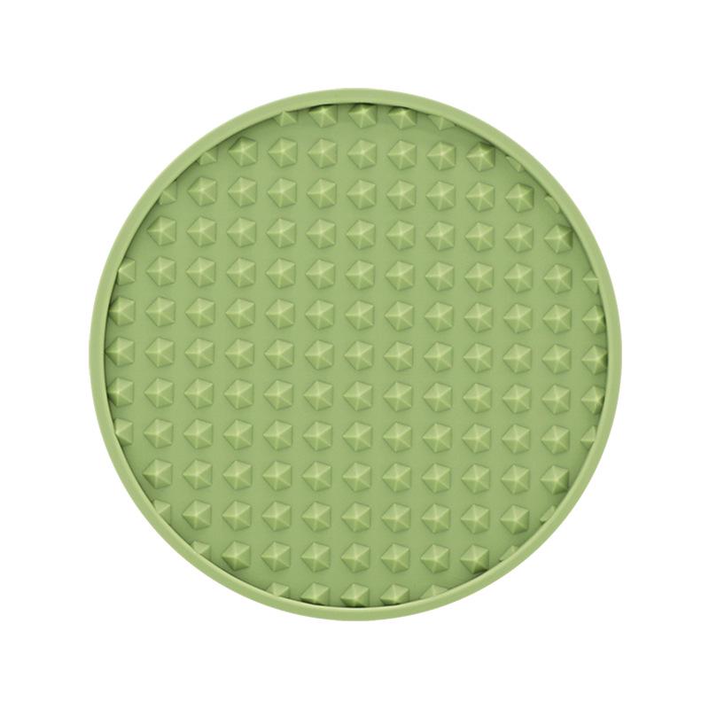 Thickened Round Silicone Marble Coaster - Heat-Resistant, Non-Slip, Food-Grade Anti-Scald Mat for Cups