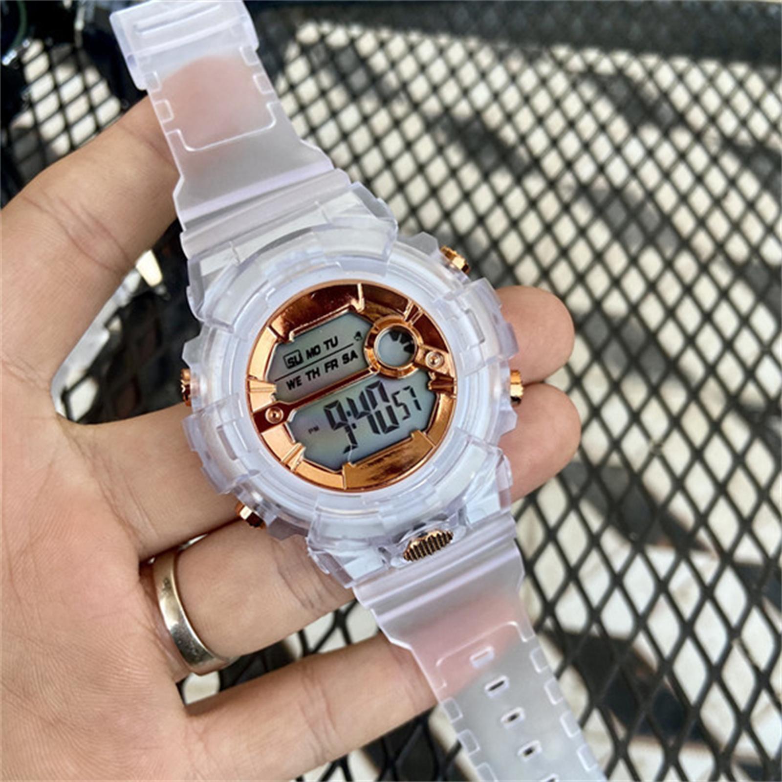 

Модные женские электронные часы с кожаным ремешком – Стильные цифровые наручные часы для леди, Элегантный дизайн, Идеальный подарок на день рождения, , для повседневной носки One Size