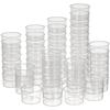 Kichvoe 100pcs Plastic Liquid Measuring Cups: 10ml Graduated Beakers, Clear, with Scale, for Kitchen and Laboratory Use