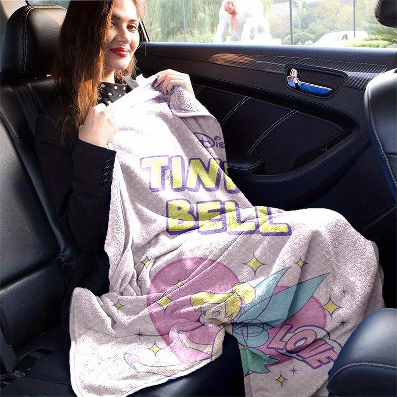 1pc, Disney Tinker Bell Home Decor Flannel Blanket, Gift for Bedroom, Living Room, Travel, Camping