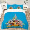 3pcs Disney Characters Quilt Set Soft and Comfortable Bedroom, Guest Room and Dorm Decor Bedding Set W019