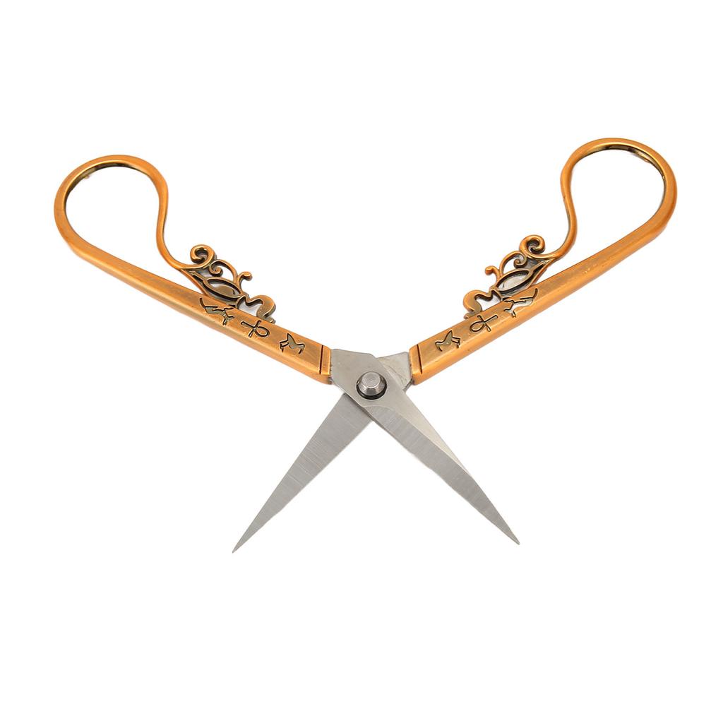Embroidery Sewing Scissor Vintage Scissor Portable Stainless Steel Retro Scissors for Needlework Crochet